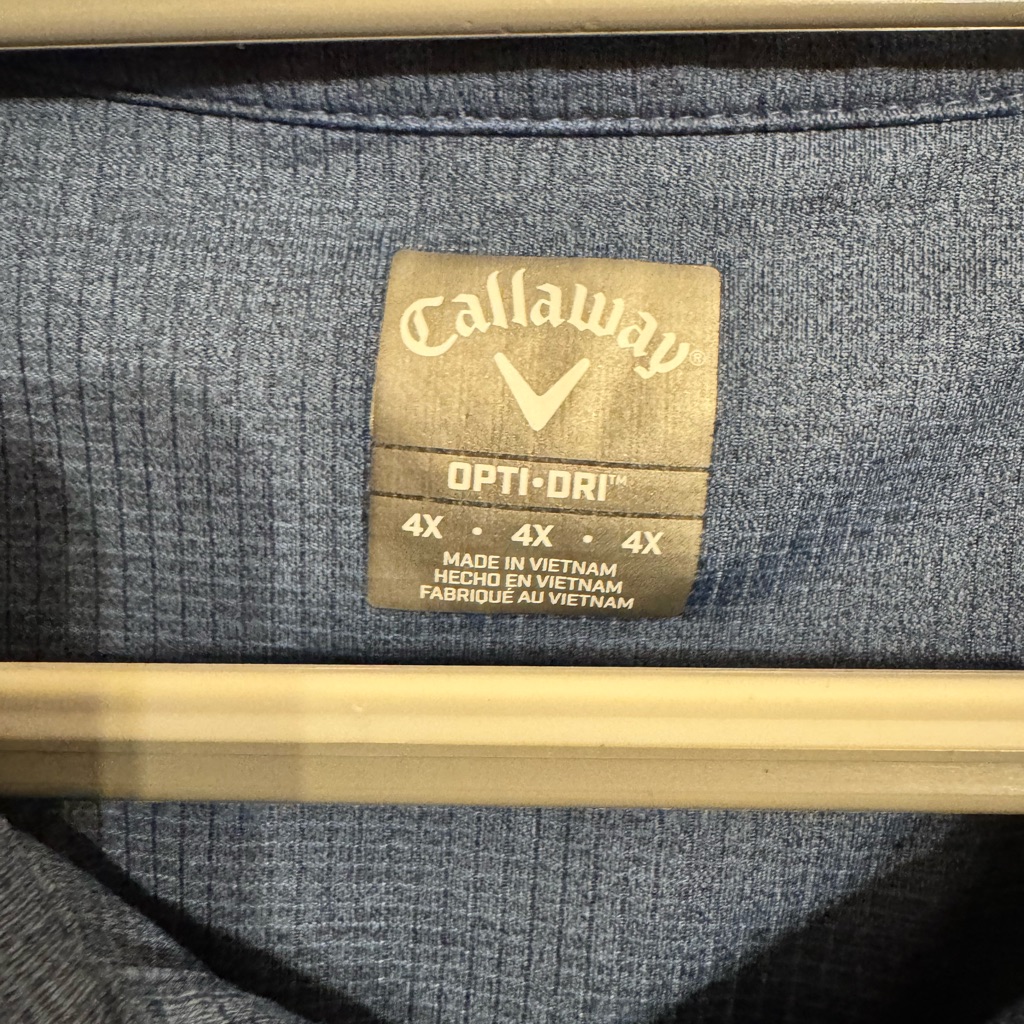 Callaway Opti-Dri Blue Polo 4x
